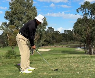 My dad’s swing at 63