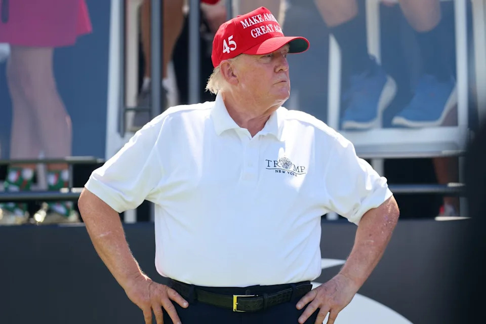 President Donald Trump’s New Jersey golf clubs are in a battle with state alcohol regulators over their liquor licenses (Getty)