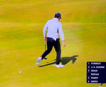 Golf fans blast DP World Tour pro's outrageous AimPoint putting routine on Donald Trump course