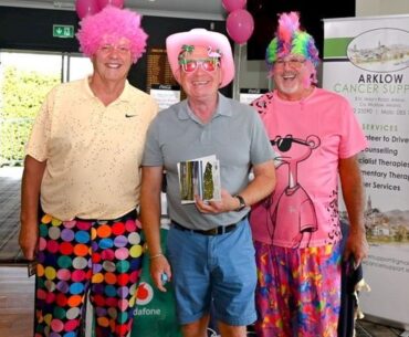 Sea of colour at Arklow Golf Club as members celebrate ‘Play on Pink Day’