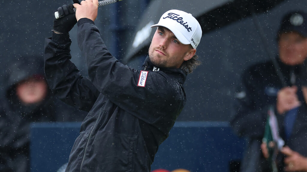 Cameron Adam at The Open at Royal Portrush