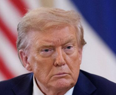 Donald Trump Struggles To Walk In A Straight Line During Golf Outing