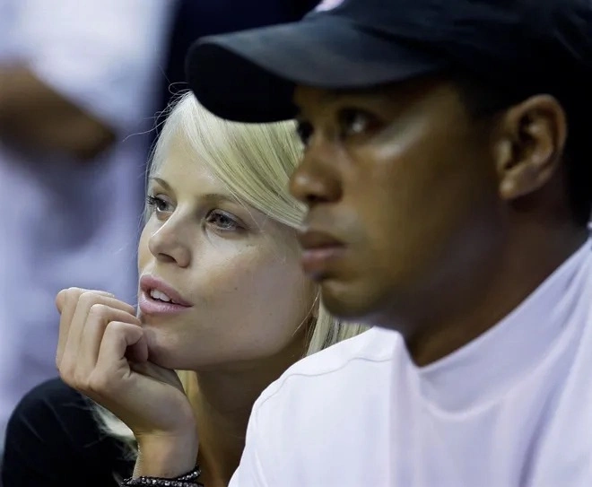 Tiger Woods and Elin Nordegren during their marriage. Photo by AP
