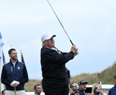 Trump wraps up golf-filled Scotland visit by opening new golf course bearing his name
