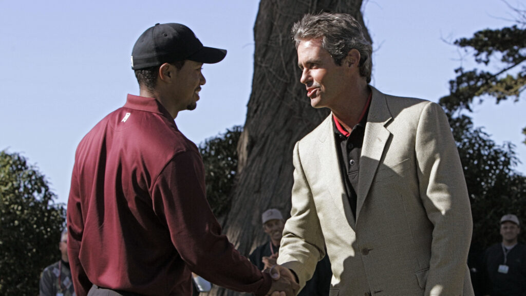 Tiger Woods and Ian Baker-Finch