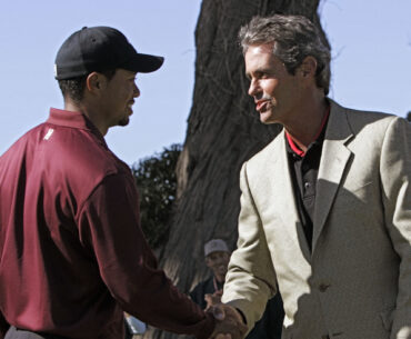 Tiger Woods and Ian Baker-Finch