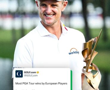 Trophy No. 12 for Justin Rose.🌹