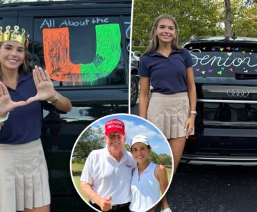 Donald Trump's granddaughter Kai kicks off senior year with back-to-school snaps