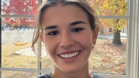 During a YouTube Q&A, Kai revealed her celebrity crush is Drew Starkey from Outer Banks, expressing excitement and blushing at the mention.(@kaitrump/X)
