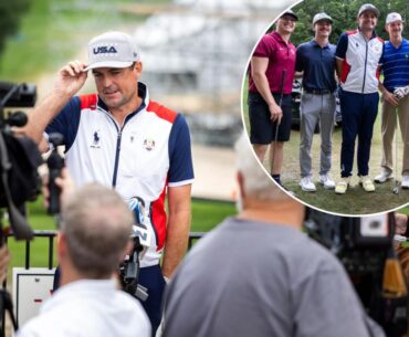 Ryder Cup captain Keegan Bradley gave fans a taste of Bethpage excitement
