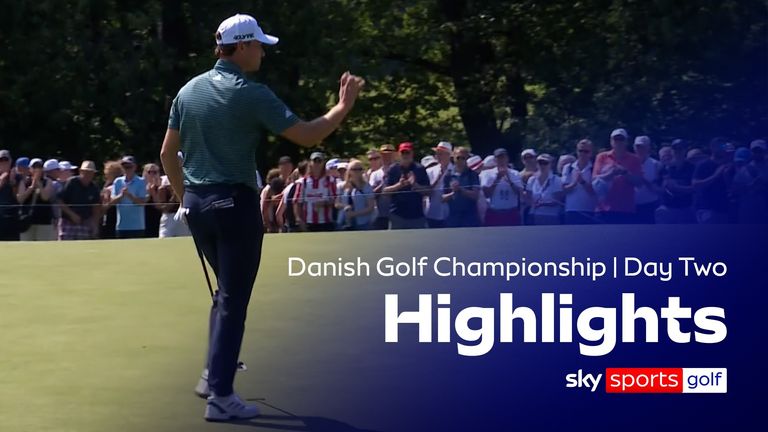 Highlights from round two of the Danish Golf Championship in Copenhagen.