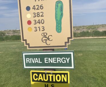 You know you’re playing in West Texas when there’s H2S warnings on the tee box