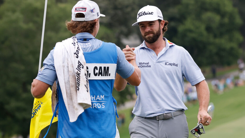 cameron young after winning the wyndham championship