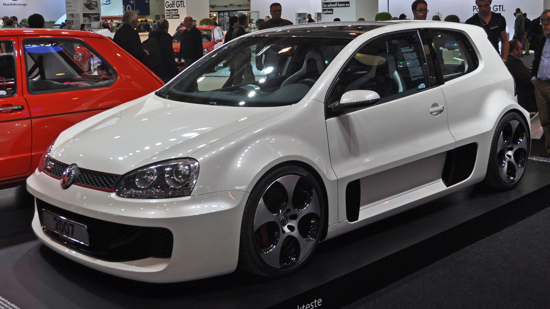 VW Golf GTI W12 650 on display