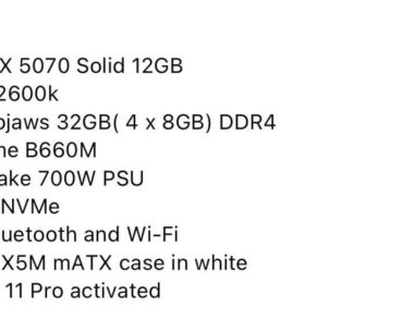 Which PC for the sim?