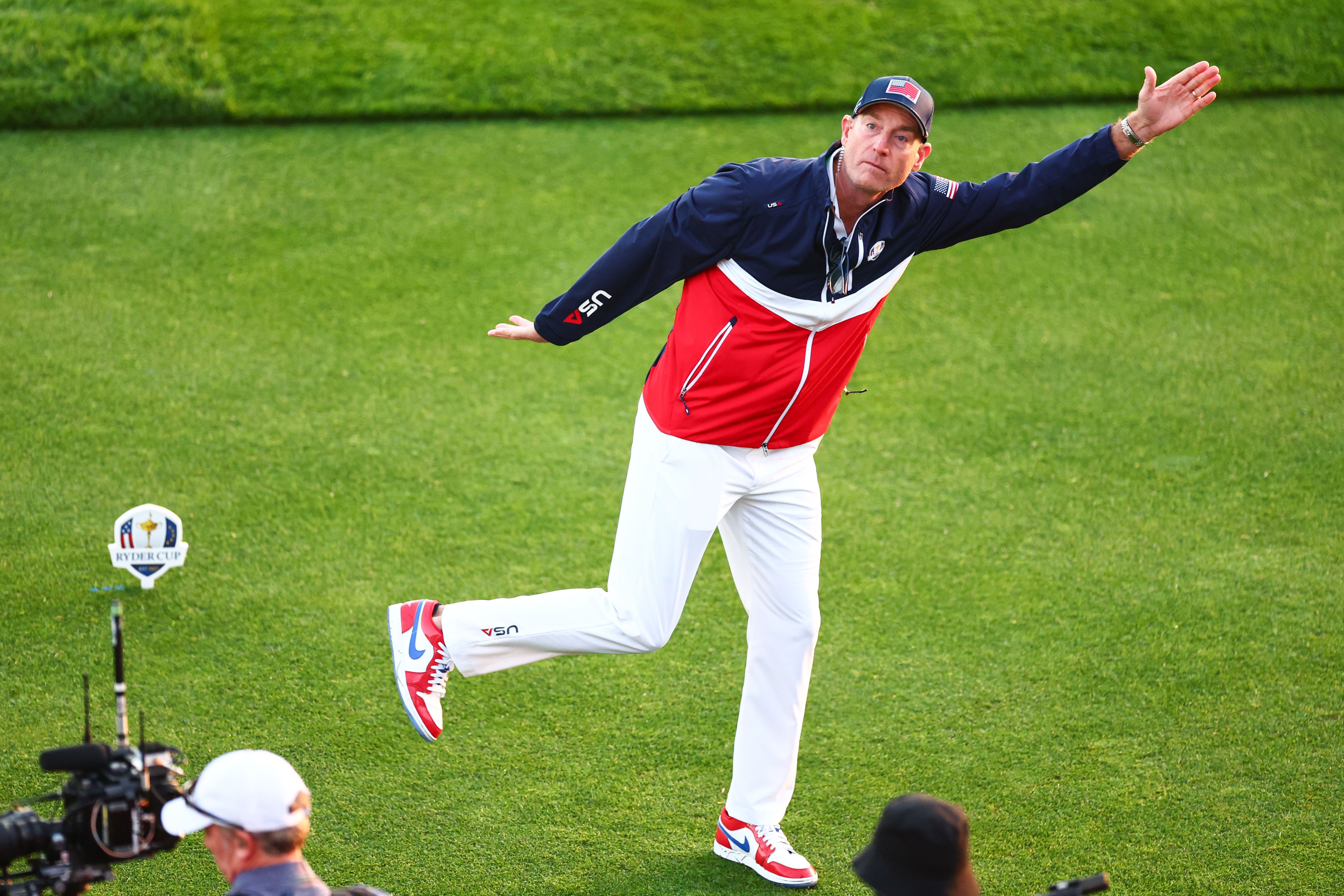 2025 Ryder Cup, Day Two, Morning Foursomes, Golf, Bethpage Black Golf Course, New York, USA - 27 Sep 2025