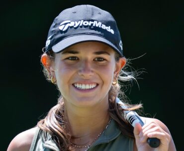 Kai Trump wears $130 'KT' sweatshirt at Ryder Cup from her new clothing line