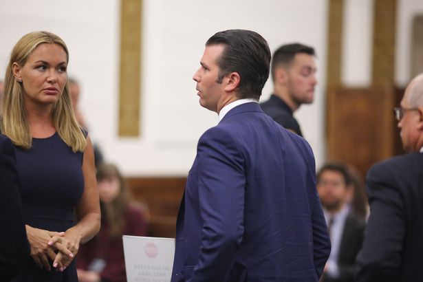 Vanessa Trump and Donald Trump Jr.