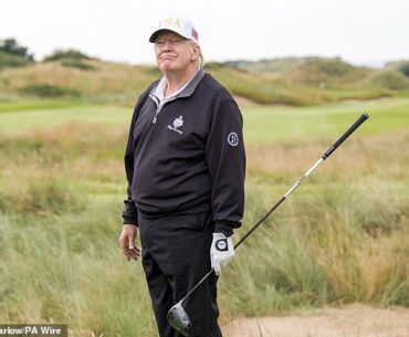 Donald Trump has continued to slowly be welcomed back into the golfing world this week