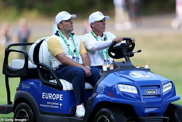 The Chelsea legend will be tasked with driving around vice-captain Francesco Molinari