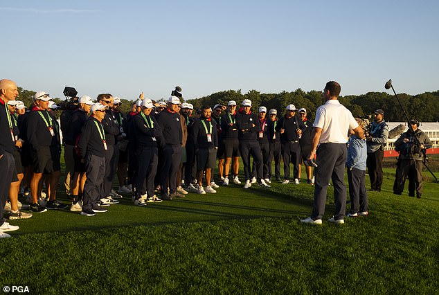 Bradley invited Mascali to address his 12 players and their caddies on Monday morning