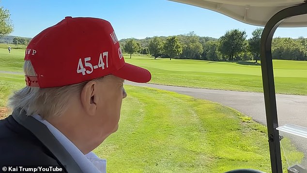 Kai captured Trump looking out onto his Trump National Golf Club Washington DC