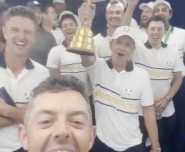The European team sent a message to Donald Trump after winning the Ryder Cup on Sunday