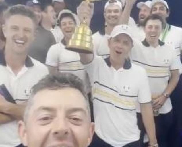 The European team sent a message to Donald Trump after winning the Ryder Cup on Sunday