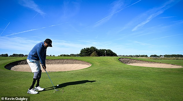 Daily Mail Sport captured Limbu in action as he chalked up three successive early birdies