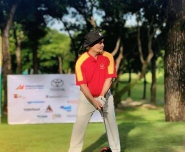 Ogie Alcasid swings into action at local golf tournament