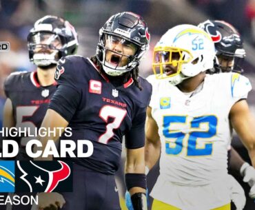 Los Angeles Chargers vs. Houston Texans | 2024 Wild Card Game Highlights