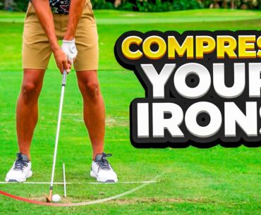 How to hit "ball then turf" and compress your irons