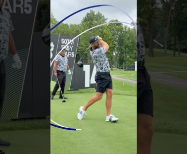 Dustin Johnson 3D swing tracer on Shot Tracer Pro.