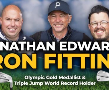 IRON FITTING - JONATHAN EDWARDS - Olympic Gold Medallist & World Record Holder gets new clubs.
