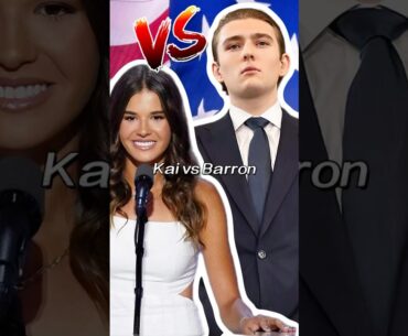 Kai vs Barron Trump who do you prefer#celebrity #youtubeshorts #shorts #shortsvideo #kaitrump
