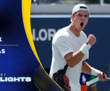 Jakub Mensik vs. Nicolas Jarry Highlights | 2025 US Open Round 1