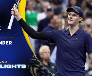 Jannik Sinner vs. Alexander Bublik Highlights | 2025 US Open Round 4