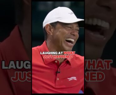 Tiger Woods Laughs TWICE at This Crazy Shot 🤣🤣