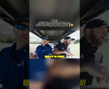 Dustin’s caddie might be the funniest guy on the course🤣 #Golf