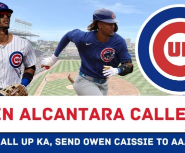 Chicago Cubs Call Up Kevin Alcántara as Owen Caissie Sent Down | Cubs Roster Shake-Up! 🤯