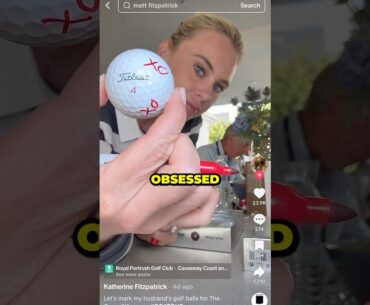 Matt Fitzpatrick wife! ⛳️ #golfvlog #golfshot #golf #golfswing