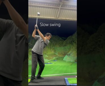 If you can swing slowly, you will improve.