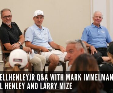 #RussellHenleyJr Q&A with Mark Immelman, Russell Henley and Larry Mize