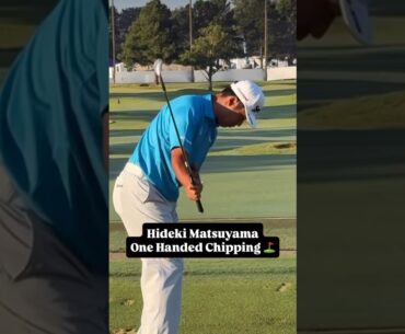 Hideki Matsuyama’s One-Handed Chipping Drill | #golfdrills #hidekimatsuyama #golftips #golflesson