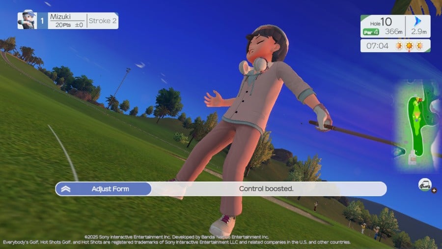 Everybody's Golf Hot Shots Review - Screenshot 2 of 4