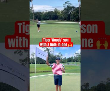 Charlie Woods with a hole-in-one 🔥