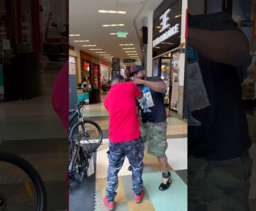 Caught my son slipping in the mall in Colombia