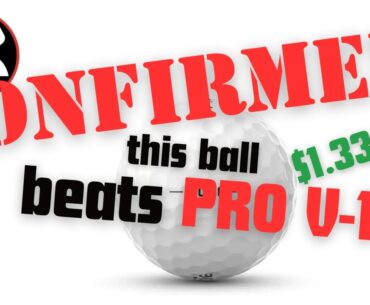 MyGolfSpy Golf Ball Tests PROVE it | $1.33 Ball is IDENTICAL to ProV1 Performance