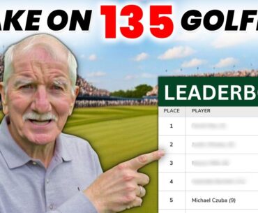 OLD MAN PAT PLAYS IN A GOLF TOURNAMENT