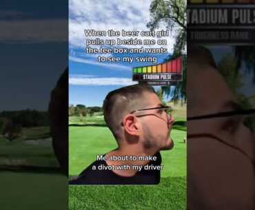 I always choke around the Beer Cart girls #golf #golfmemes #collegefootball #fyp #sports #shorts